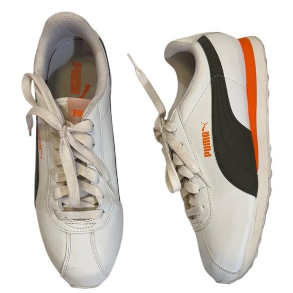 Puma Turin Men’s Sneaker size 10 Puma White Forest Night - Picture 2 of 16